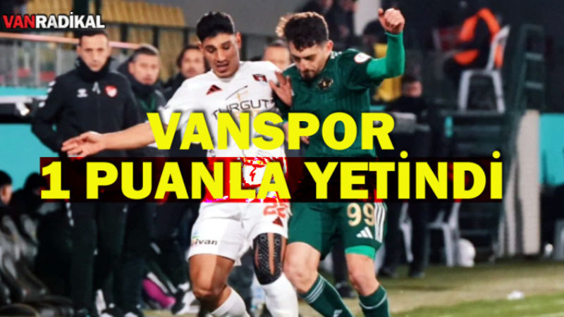 Vanspor 1 Puanla Yetindi 