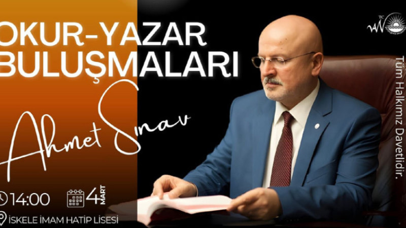 Yazar Sınav Van'da Okurlarıyla Buluşuyor