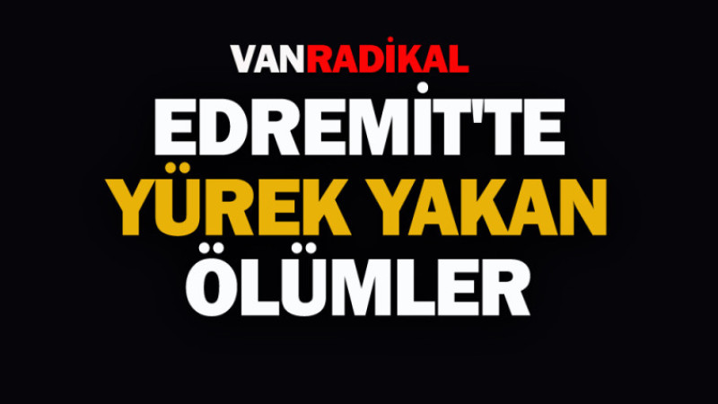 Edremit'te yürek yakan dram 