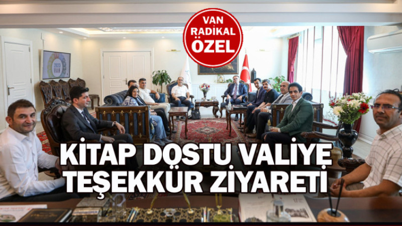 Kitap dostu Vali Balcı'ya teşekkür ziyareti