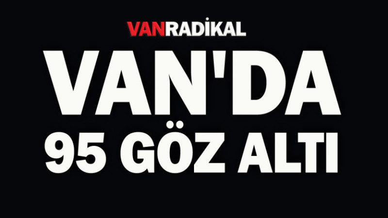 Van'da 95 şüpheli yakalandı 