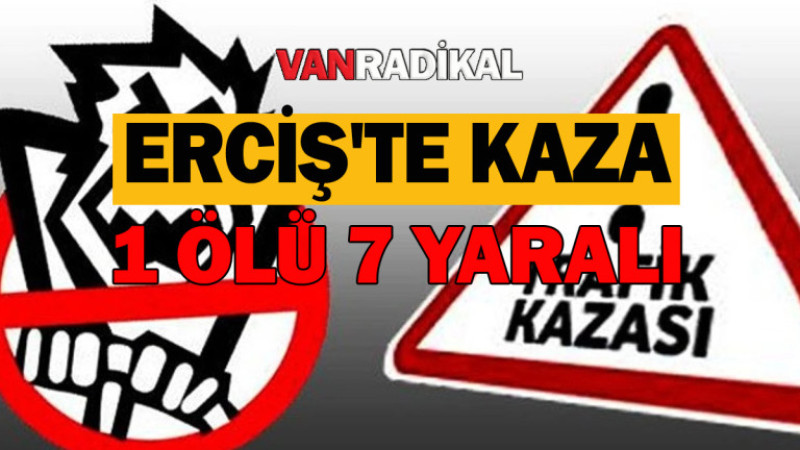 Van-Erciş karayolunda 1 ölü 7 yaralı