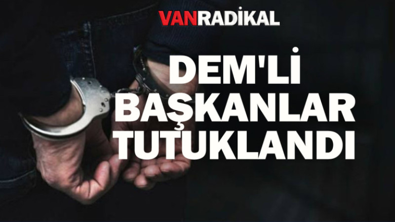 DEM Partili iki ilçe yöneticisi tutuklandı