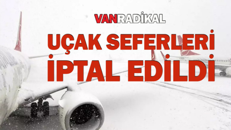 Kar yağışı uçak seferlerini etkiledi