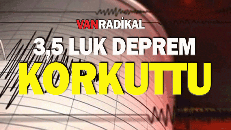 Marmara'da 3,5 büyüklüğünde deprem!