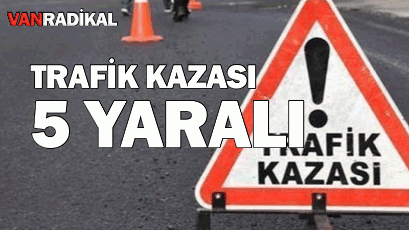 Van'da kaza 5 yaralı 