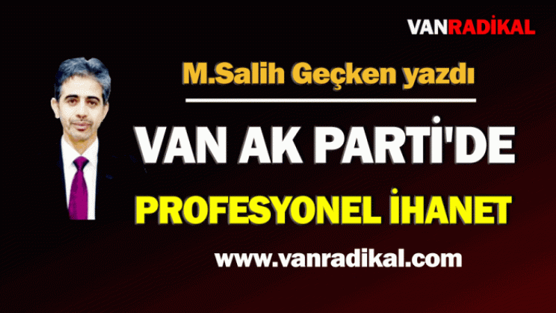 Van Ak Parti'de profesyonel ihanet 