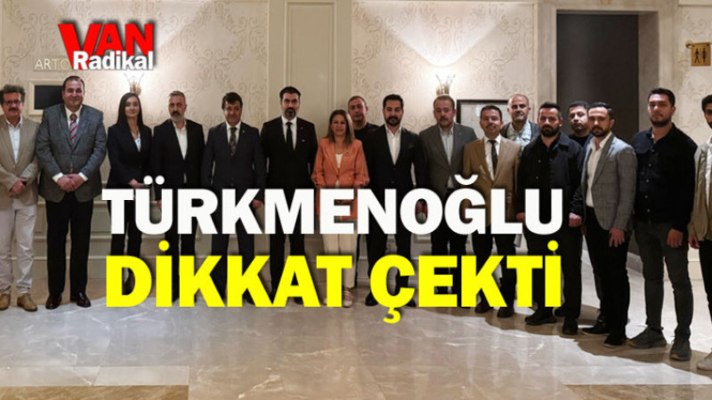 Türkmenoğlu'nun dikkat çektiği başlık