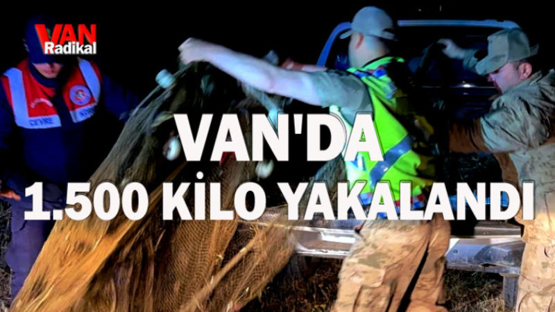 VAN'DA 1.500 KG YAKALANDI