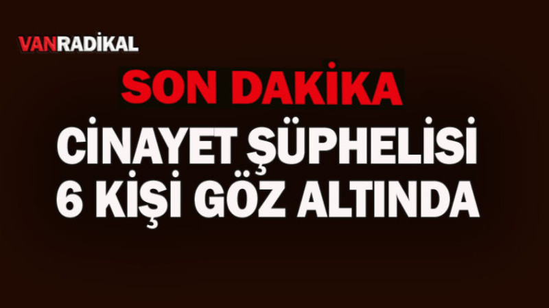 Cinayetle ilgili 6 şüpheli göz altına alındı