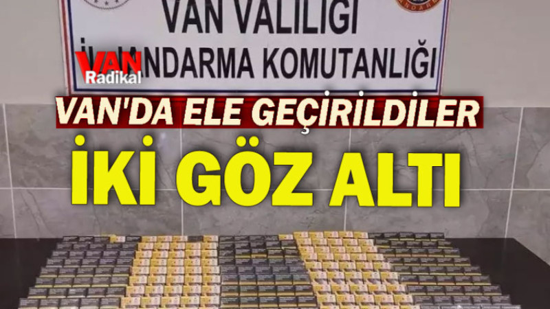 Van’da Kaçak Sigara Operasyonu: 2 Gözaltı