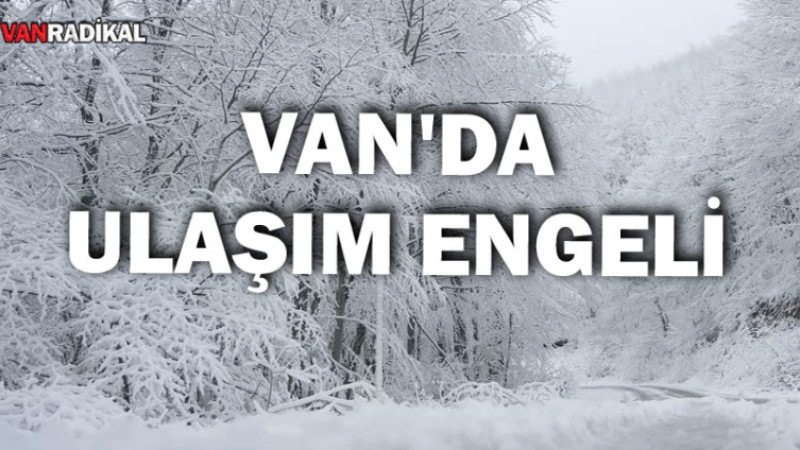 Van'da Birçok Bölgeye Ulaşım Engeli