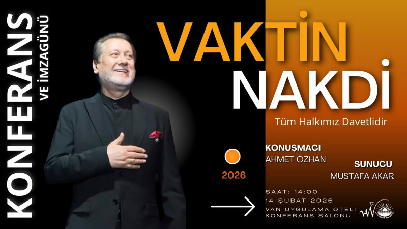 Ahmet Özhan Van'a geliyor. 