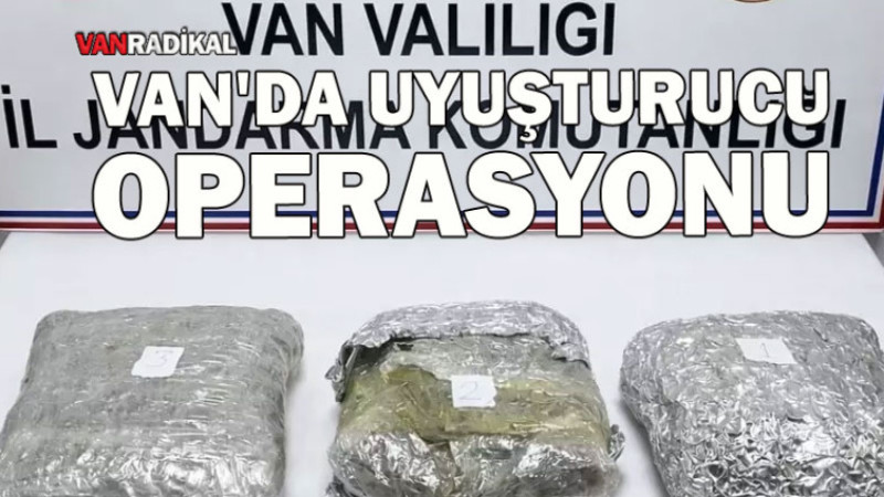 Van'da Uyuşturucu Operasyonu 