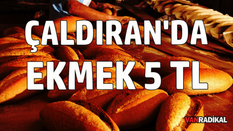 ÇALDIRAN'DA EKMEK 5 TL
