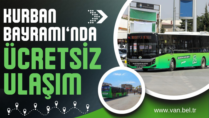 BAYRAMDA ÜCRETSİZ OLACAK 