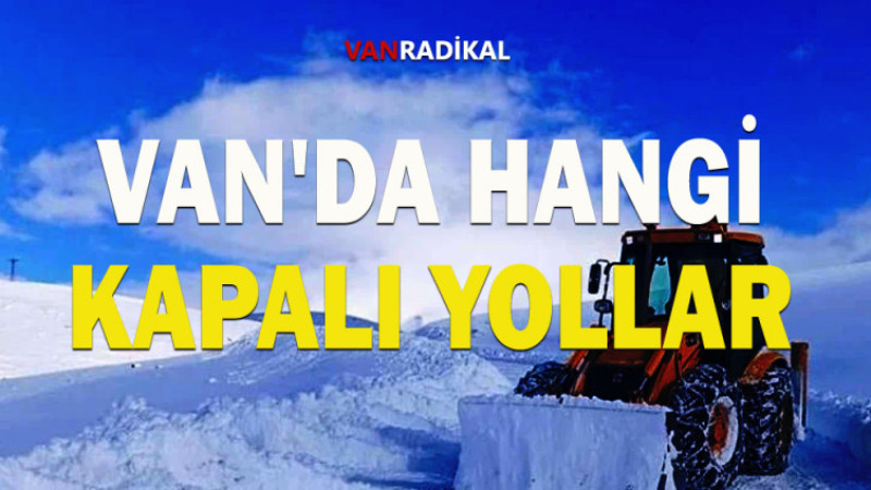 VAN'DA 30 YERE ULAŞIM SAĞLANAMIYOR