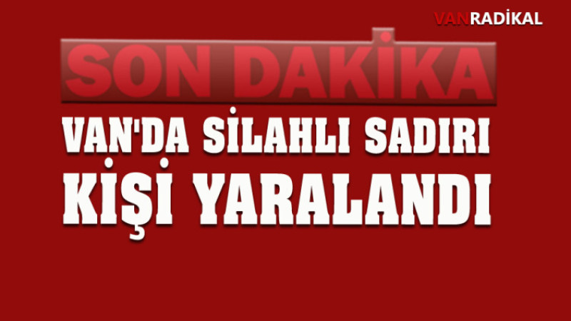 VAN MERKEZDE SİLAHLI SALDIRI