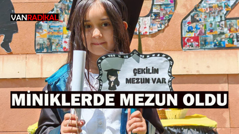 MİNİKLERİN MEZUNİYET SEVİNCİ