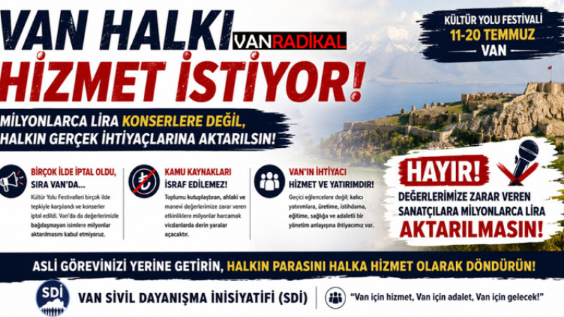 VAN SDİ'DEN FESTİVALE TEPKİ 