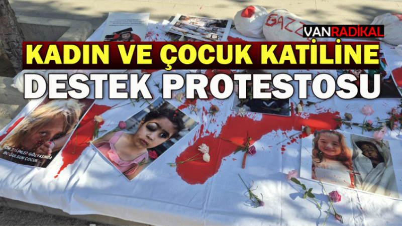 VAN'DA KATİLE  DESTEK PROTESTOSU