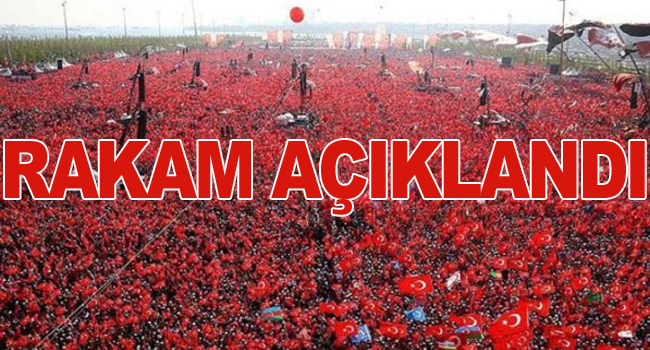 Emniyet Yenikapı'ya katılım sayısını açıkladı