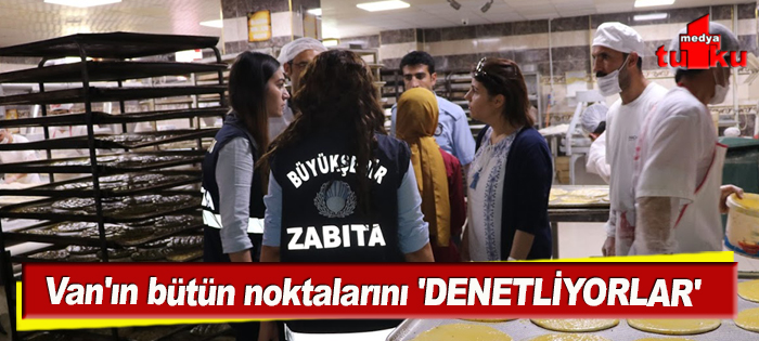 Van'ın her noktasında denetimleri sürüyor